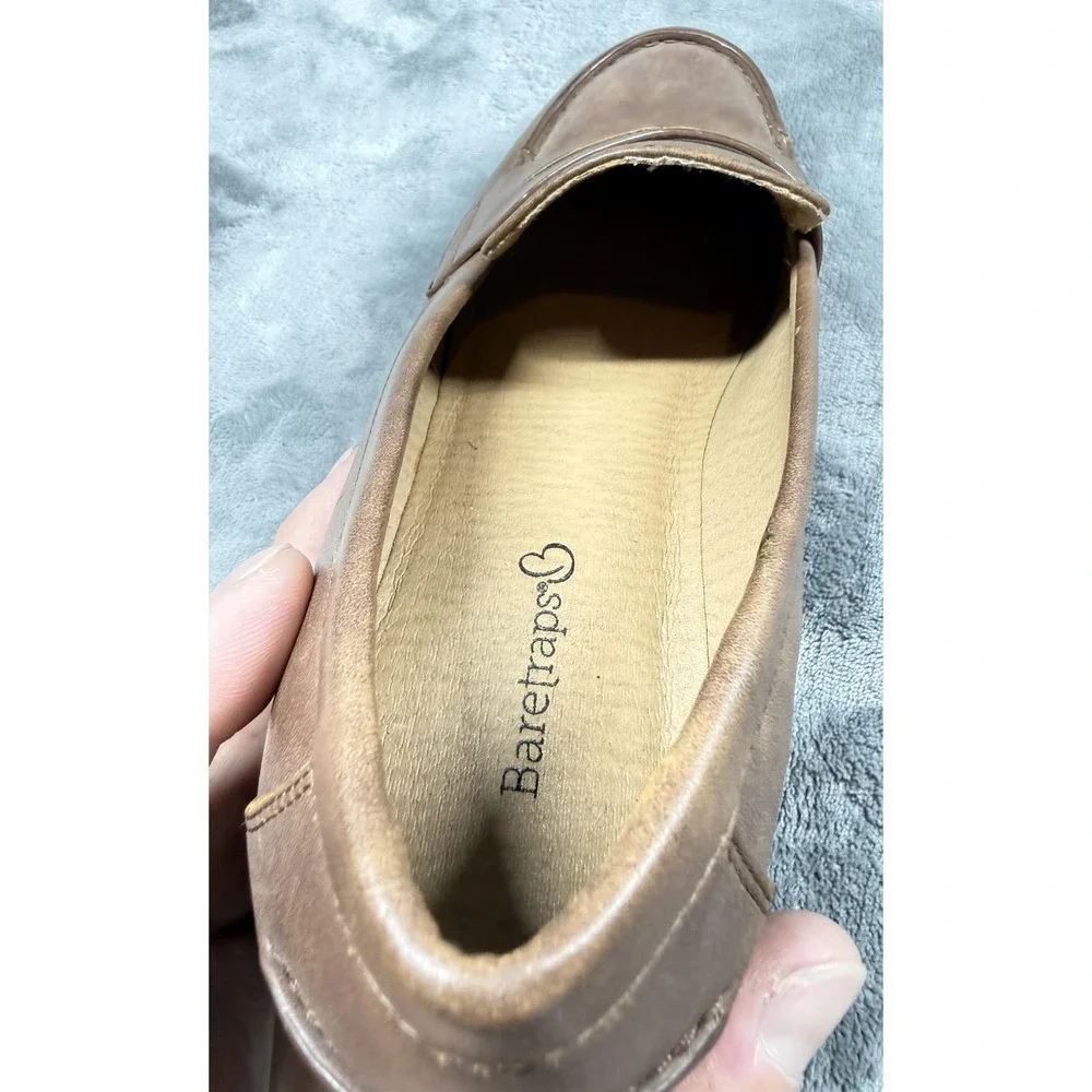 Baretraps Shoes Womens Size‎ 8 Brown Oliva Loafer Slip On Comfort Workwear